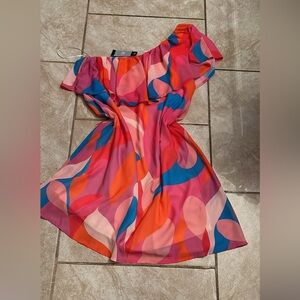Vibrant Off-Shoulder Dress